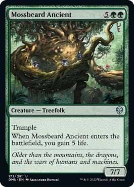 Mossbeard Ancient 173 card from Dominaria United