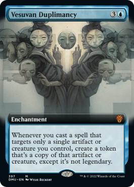 Vesuvan Duplimancy (Extended Art) 397 card from Dominaria United