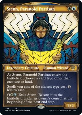 Stenn, Paranoid Partisan (Textured Foil) 361 card from Dominaria United
