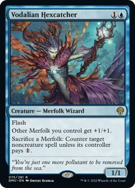 Vodalian Hexcatcher 75 card from Dominaria United