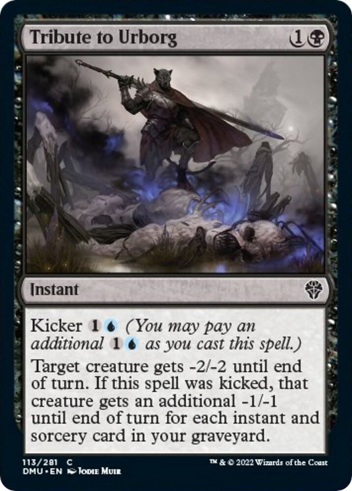 Tribute to Urborg 113 card from Dominaria United