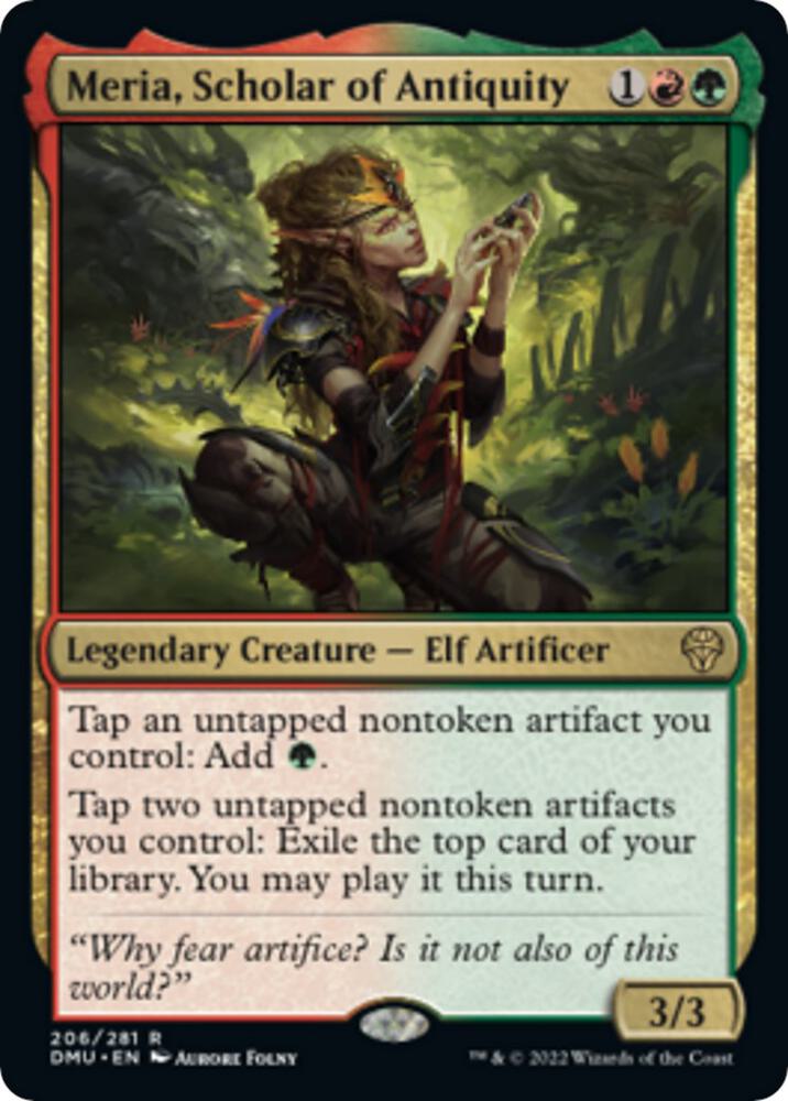 Meria, Scholar of Antiquity 206 card from Dominaria United