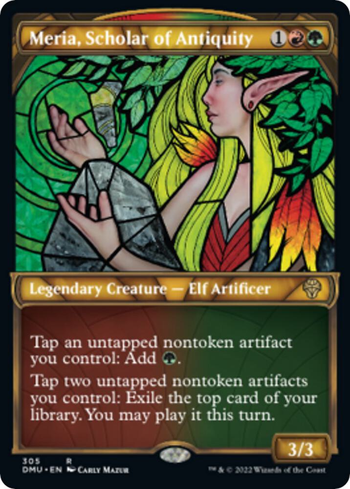 Meria, Scholar of Antiquity (Showcase) 305 card from Dominaria United