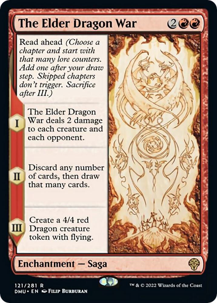 The Elder Dragon War 121 card from Dominaria United