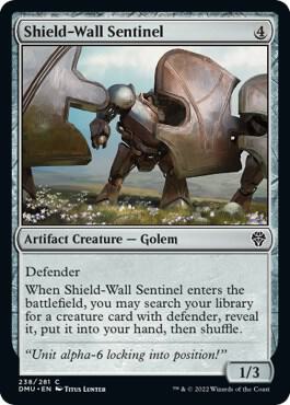 Shield-Wall Sentinel 238 card from Dominaria United