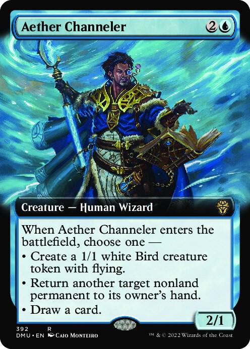 Aether Channeler (Extended Art) 392 card from Dominaria United