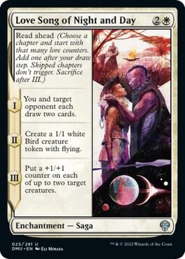 Love Song of Night and Day 25 card from Dominaria United