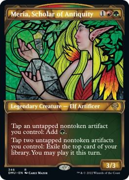 Meria, Scholar of Antiquity (Textured Foil) 346 card from Dominaria United