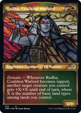 Radha, Coalition Warlord (Showcase) 310 card from Dominaria United