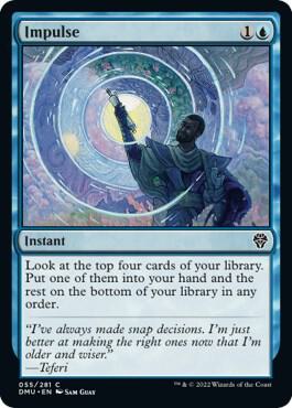 Impulse 55 card from Dominaria United