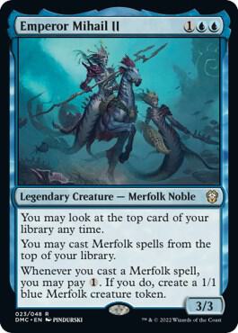 Emperor Mihail II 23 card from Commander: Dominaria United