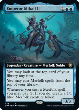 Emperor Mihail II (Extended Art) 73 card from Commander: Dominaria United