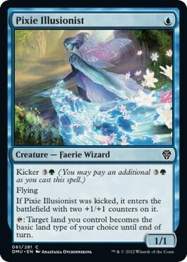 Pixie Illusionist 61 card from Dominaria United