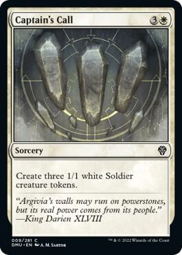 Captain's Call 9 card from Dominaria United