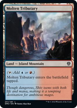 Molten Tributary 251 card from Dominaria United