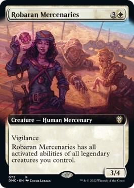 Robaran Mercenaries (Extended Art) 72 card from Commander: Dominaria United