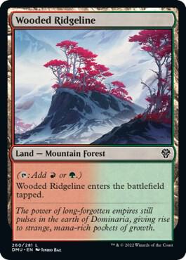 Wooded Ridgeline 260 card from Dominaria United