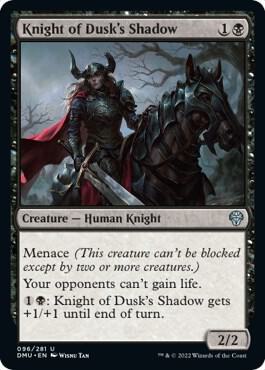 Knight of Dusk's Shadow 96 card from Dominaria United
