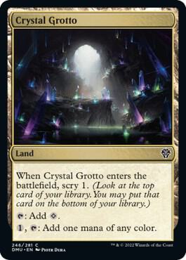 Crystal Grotto 246 card from Dominaria United