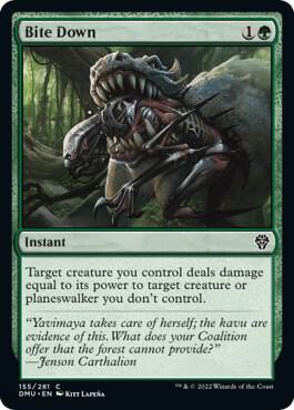 Bite Down 155 card from Dominaria United