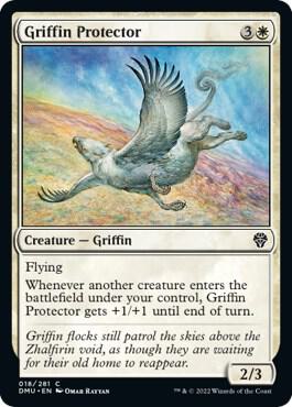 Griffin Protector 18 card from Dominaria United