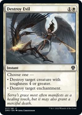 Destroy Evil 17 card from Dominaria United
