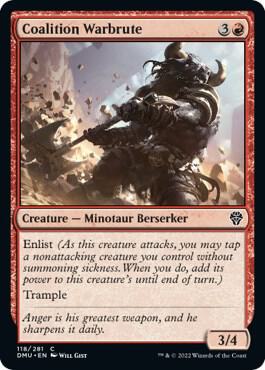 Coalition Warbrute 118 card from Dominaria United