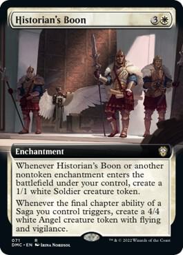 Historian's Boon (Extended Art) 71 card from Commander: Dominaria United