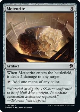 Meteorite 235 card from Dominaria United