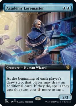 Academy Loremaster (Extended Art) 391 card from Dominaria United