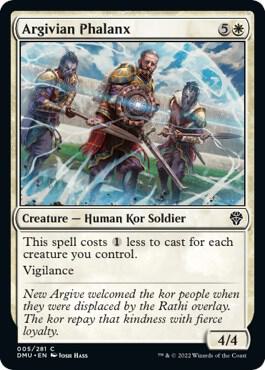 Argivian Phalanx 5 card from Dominaria United