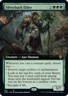 Silverback Elder (Extended Art) 418 card from Dominaria United