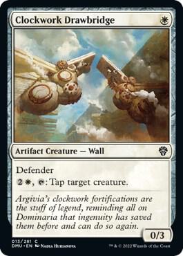 Clockwork Drawbridge 13 card from Dominaria United