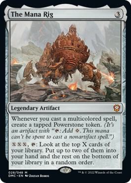 The Mana Rig 28 card from Commander: Dominaria United