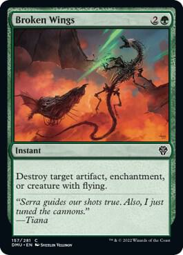 Broken Wings 157 card from Dominaria United