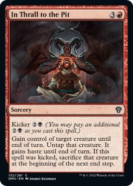 In Thrall to the Pit 132 card from Dominaria United