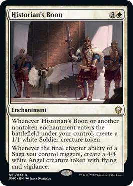 Historian's Boon 21 card from Commander: Dominaria United