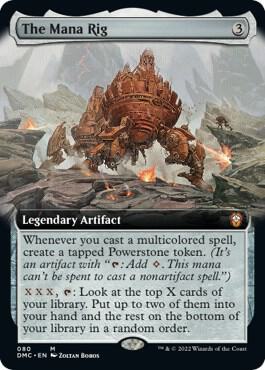 The Mana Rig (Extended Art) 80 card from Commander: Dominaria United