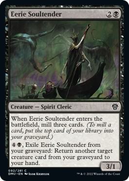 Eerie Soultender 92 card from Dominaria United