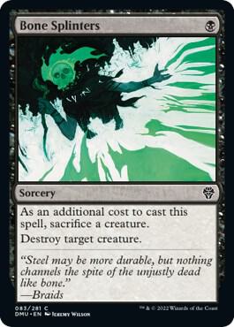 Bone Splinters 83 card from Dominaria United