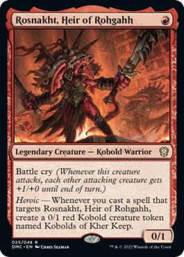 Rosnakht, Heir of Rohgahh 25 card from Commander: Dominaria United