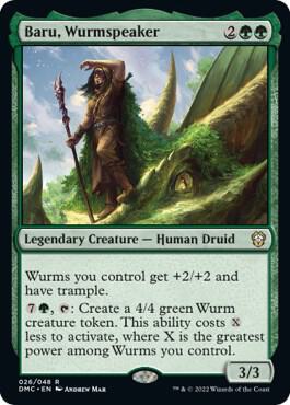 Baru, Wurmspeaker 26 card from Commander: Dominaria United
