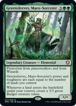 Greensleeves, Maro-Sorcerer 27 card from Commander: Dominaria United
