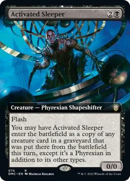 Activated Sleeper (Extended Art) 74 card from Commander: Dominaria United
