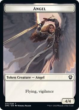 Angel Token 1 card from Commander: Dominaria United