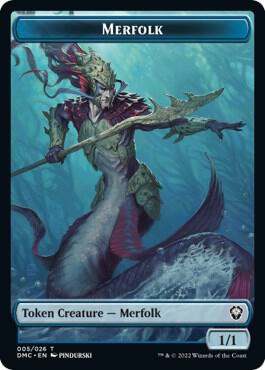 Merfolk Token 5 card from Commander: Dominaria United