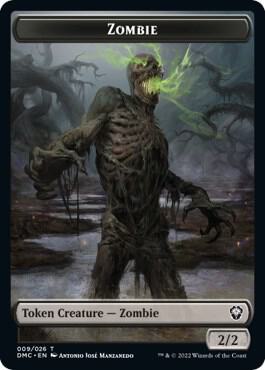 Zombie Token 9 card from Commander: Dominaria United