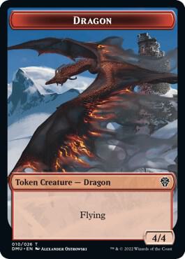 Dragon Token 10 card from Dominaria United