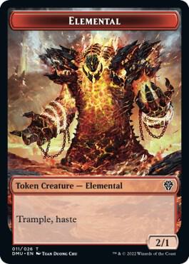 Elemental Token 11 card from Dominaria United