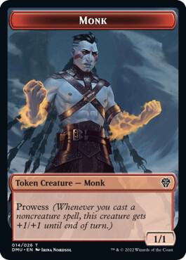 Monk Token 14 card from Dominaria United